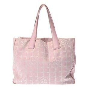 CHANEL Chanel New Travel Line Tote MM Pink A15991 Women's Nylon Handbag A Ran...
